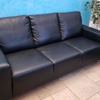 Divano 3 posti in pelle