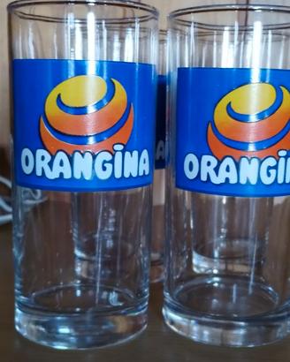 4 bicchieri Orangina come nuovi