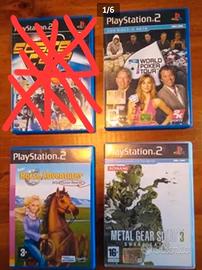 3 Giochi PS2 METAL GEAR 3 - BARBIE - POKER