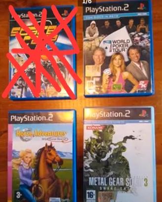 3 Giochi PS2 METAL GEAR 3 - BARBIE - POKER