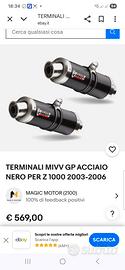 
TERMINALIMIVVGP ACCIAIO NERO KAWA Z 1000 20