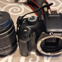 macchina fotografica Canon EOS 1100D con obiettivo