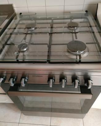 Hyundai Cucina a Gas Forno Elettrico Ventil. 60x60