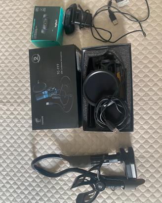 Kit microfono + camera + supporto telefono