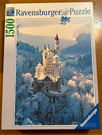Puzzle 1500 pezzi - Paesaggio innevato
