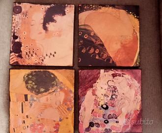 set 4 tavole Klimt 
