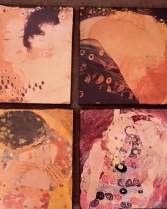 set 4 tavole Klimt 