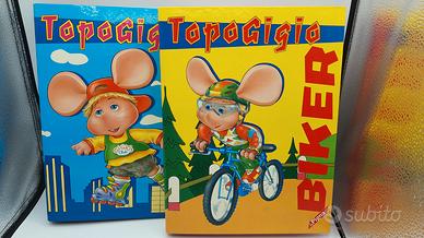 2 Quadernoni anelli TOPO GIGIO 1985 nuovi.31x23cm.