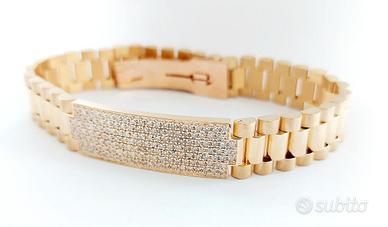 Bracciale Unisex modello jubilee  Oro e Diamanti