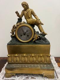 orologio tavolo parigina originale impero bronzo