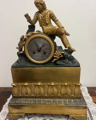 orologio tavolo parigina originale impero bronzo