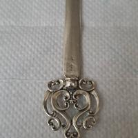 Apribusta a forma di spadino argento 800 vintage  
