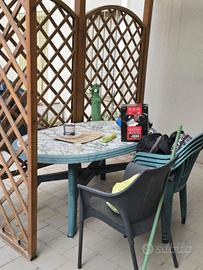 tavolo da giardino con sedie 