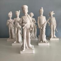 Set di 6 Statuine Capodimonte Soldati Napoleonici