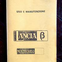 Lancia BETA MONTECARLO: Libretto manutenzione 