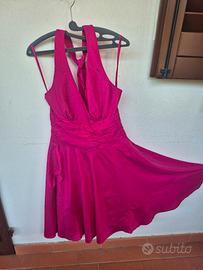 abito donna fuxia 