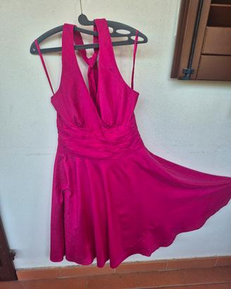 abito donna fuxia 