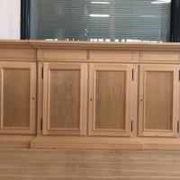 Mobile Credenza in legno grezzo