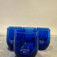 6 bicchieri Goccia Blu