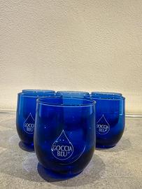 6 bicchieri Goccia Blu