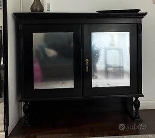 Credenza vetri nera