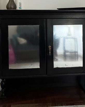 Credenza vetri nera