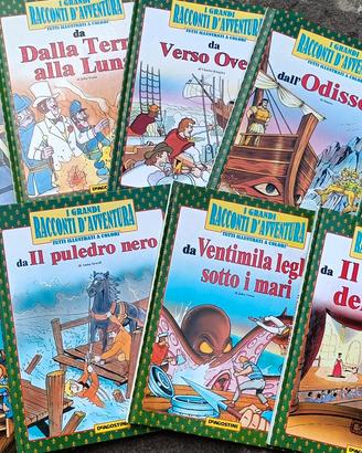 17 volumi "i grandi racconti di avventura"