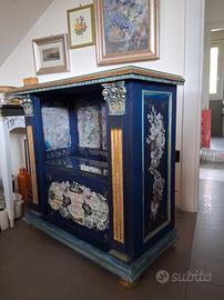 mobiletto legno ridipinto