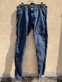 Pantaloni Carhartt WIP Lincoln Double Knee Blu