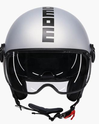CASCO MOMO FGTR EVO E2206 GRIGIO CERULEO / NERO