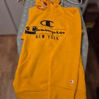 Felpa Champion gialla con cappuccio