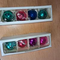 Palline addobbi natalizi in vetro vintage