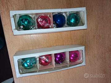 Palline addobbi natalizi in vetro vintage