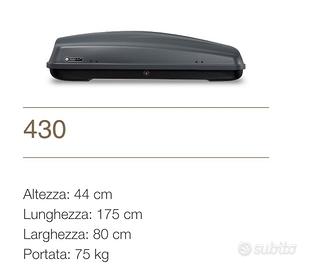 baule auto modello modula case system CIAO 430L