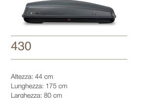 baule auto modello modula case system CIAO 430L