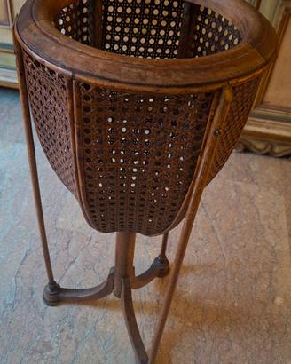 Ogg Vintage Portavaso a treppiede in paglia di Vie