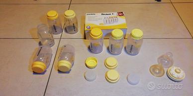 Barattoli per tiralatte Medela + valvola "CALMA"