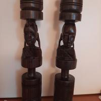 candelabri in legno originali africa