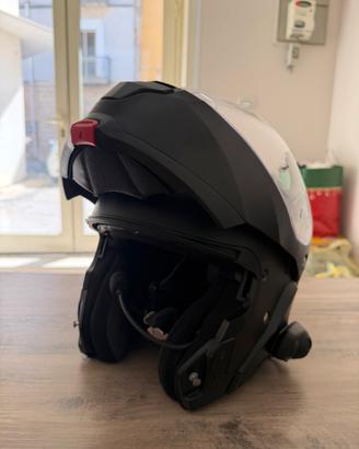 Casco moto + interfono sena