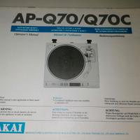 GIRADISCHI AKAI APQ70