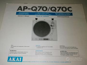 GIRADISCHI AKAI APQ70