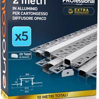 Eurocali – Set 5 Profili da Incasso 2m (Totale 10m