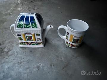Set tazza e teiera Wade England 3