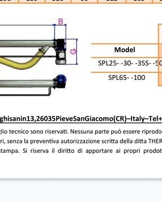 Thermocabi Coclea per pellet di 3 mt