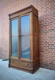 ARMADIO SCHEDARIO DA UFFICIO 900 ROVERE VETRINA