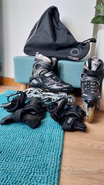 Rollerblade Fila uso 1 volta TG41+protezioni+borsa