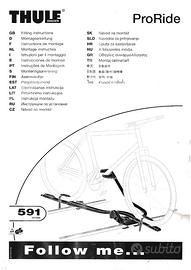 Porta Bici Thule ProRide con Barre portatutto