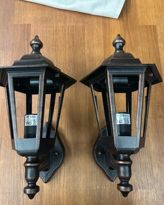 Coppia applique Moretti Luce  nero-rame NUOVE