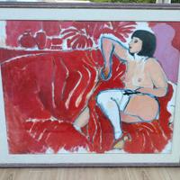 quando d'autore con cornice e vetro