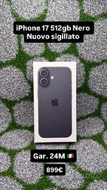 IPhone 17 512gb Nero - Nuovo Sigillato Gar. 24M